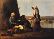 Jean Francois Millet The Haymakers' Rest